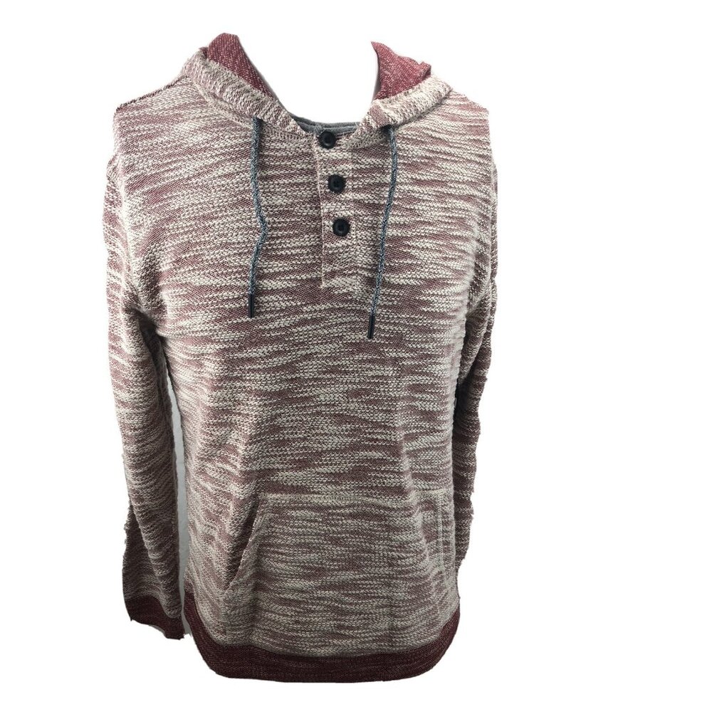 Union Nordstrom Sweatshirt Hoodie Shirt Mens Medium M Textured Red Pullover New - Picture 2 of 7